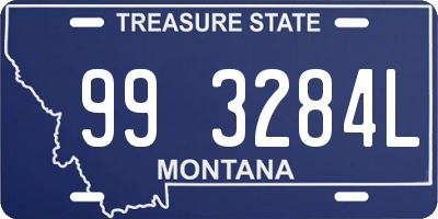 MT license plate 993284L