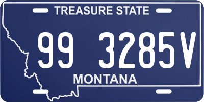 MT license plate 993285V