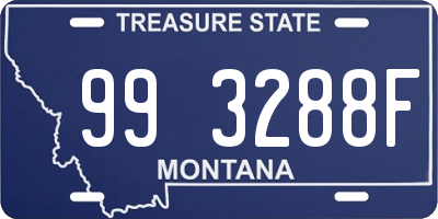 MT license plate 993288F