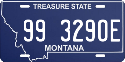 MT license plate 993290E