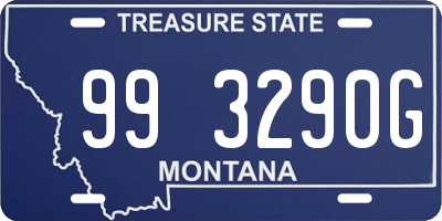 MT license plate 993290G