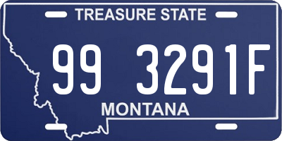 MT license plate 993291F