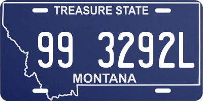 MT license plate 993292L