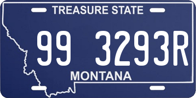 MT license plate 993293R