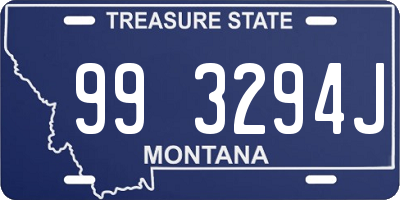 MT license plate 993294J