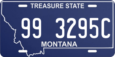 MT license plate 993295C