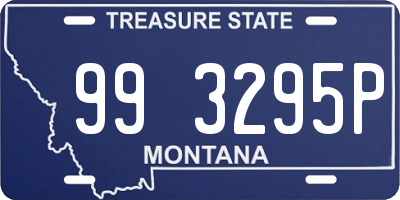 MT license plate 993295P