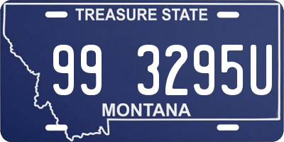 MT license plate 993295U