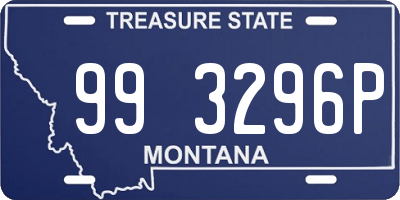 MT license plate 993296P