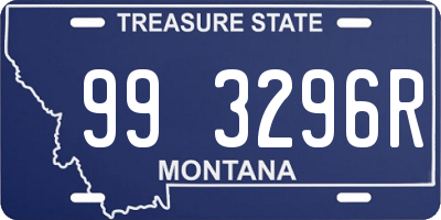 MT license plate 993296R