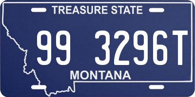 MT license plate 993296T