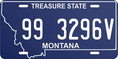 MT license plate 993296V