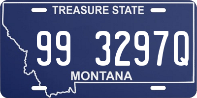 MT license plate 993297Q