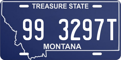 MT license plate 993297T