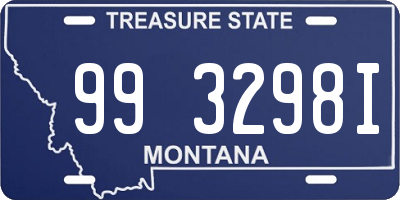 MT license plate 993298I