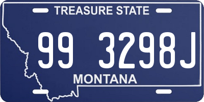 MT license plate 993298J