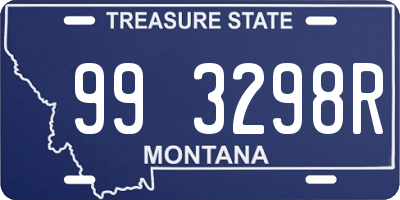 MT license plate 993298R