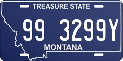 MT license plate 993299Y