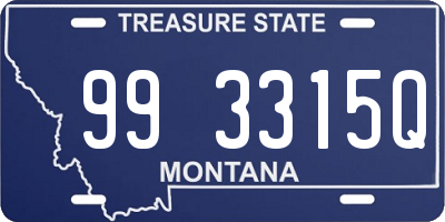 MT license plate 993315Q