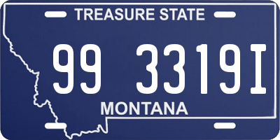 MT license plate 993319I