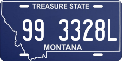 MT license plate 993328L