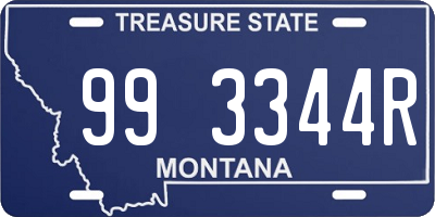 MT license plate 993344R