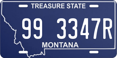 MT license plate 993347R