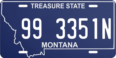 MT license plate 993351N