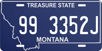 MT license plate 993352J