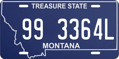 MT license plate 993364L