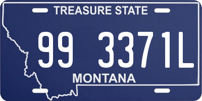 MT license plate 993371L