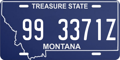 MT license plate 993371Z