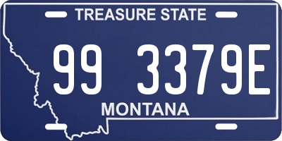 MT license plate 993379E