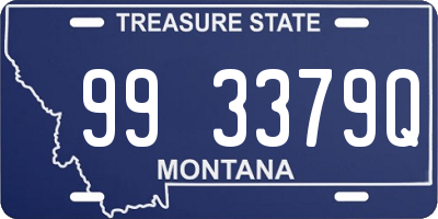 MT license plate 993379Q