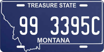 MT license plate 993395C