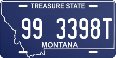 MT license plate 993398T