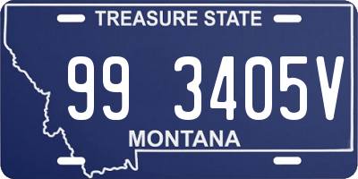 MT license plate 993405V