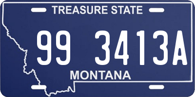 MT license plate 993413A