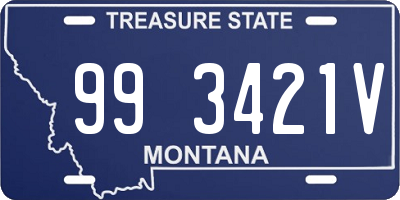 MT license plate 993421V