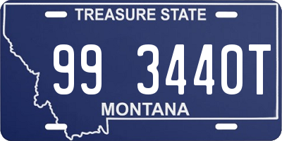 MT license plate 993440T