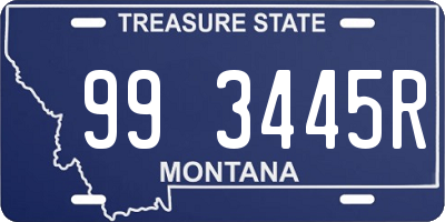 MT license plate 993445R