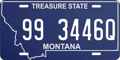 MT license plate 993446Q