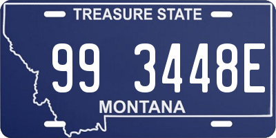 MT license plate 993448E