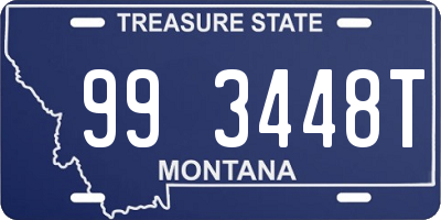 MT license plate 993448T