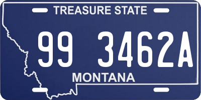 MT license plate 993462A