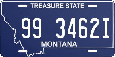 MT license plate 993462I