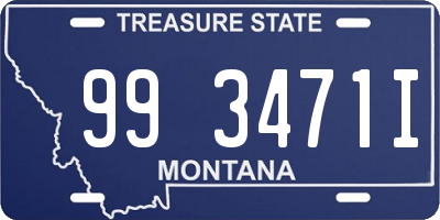 MT license plate 993471I