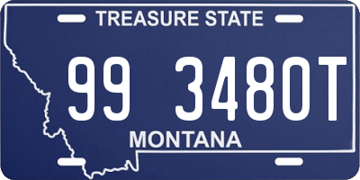 MT license plate 993480T