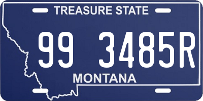 MT license plate 993485R