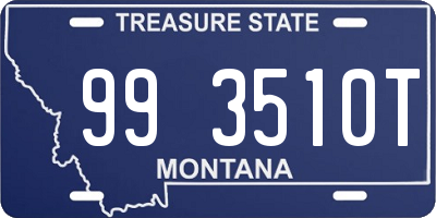 MT license plate 993510T